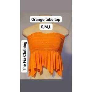 Orange Tube Top M